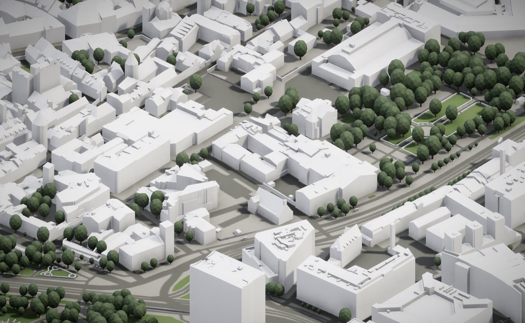 3D city model render of Estonia